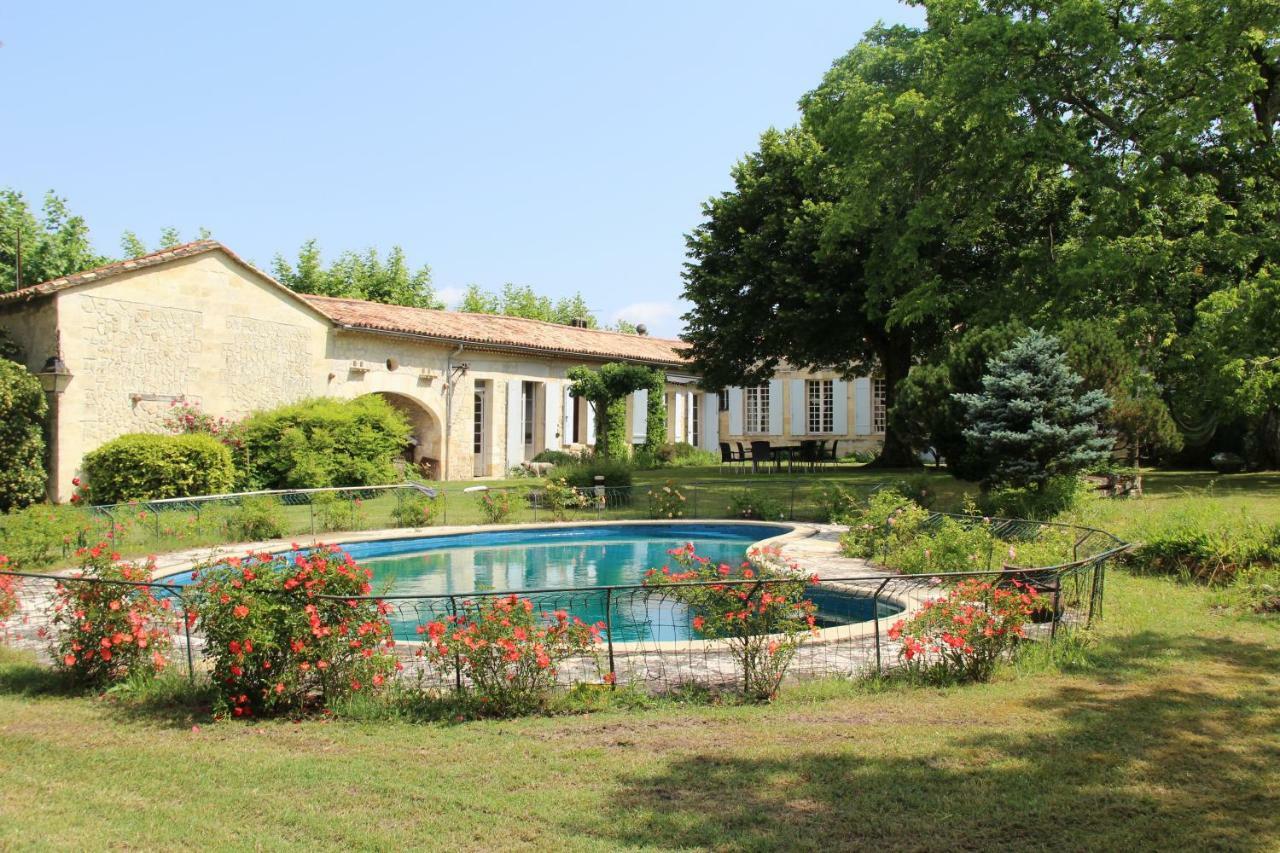 Chateau Rosemont - Grande Maison Familiale Campagne Dans Le Medoc Avec Piscine Et Tennis A 15 Mn Bordeaux Labarde Dış mekan fotoğraf